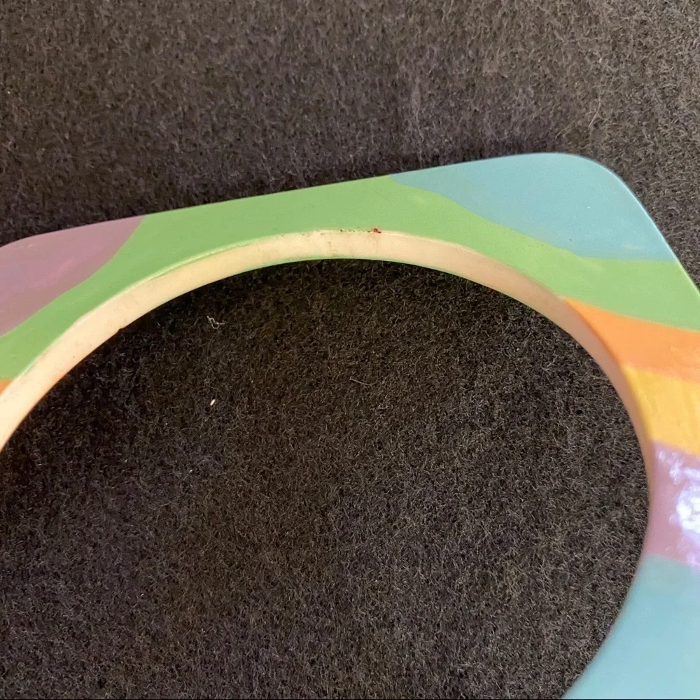 Vintage painted bracelet - Picture 6 of 8